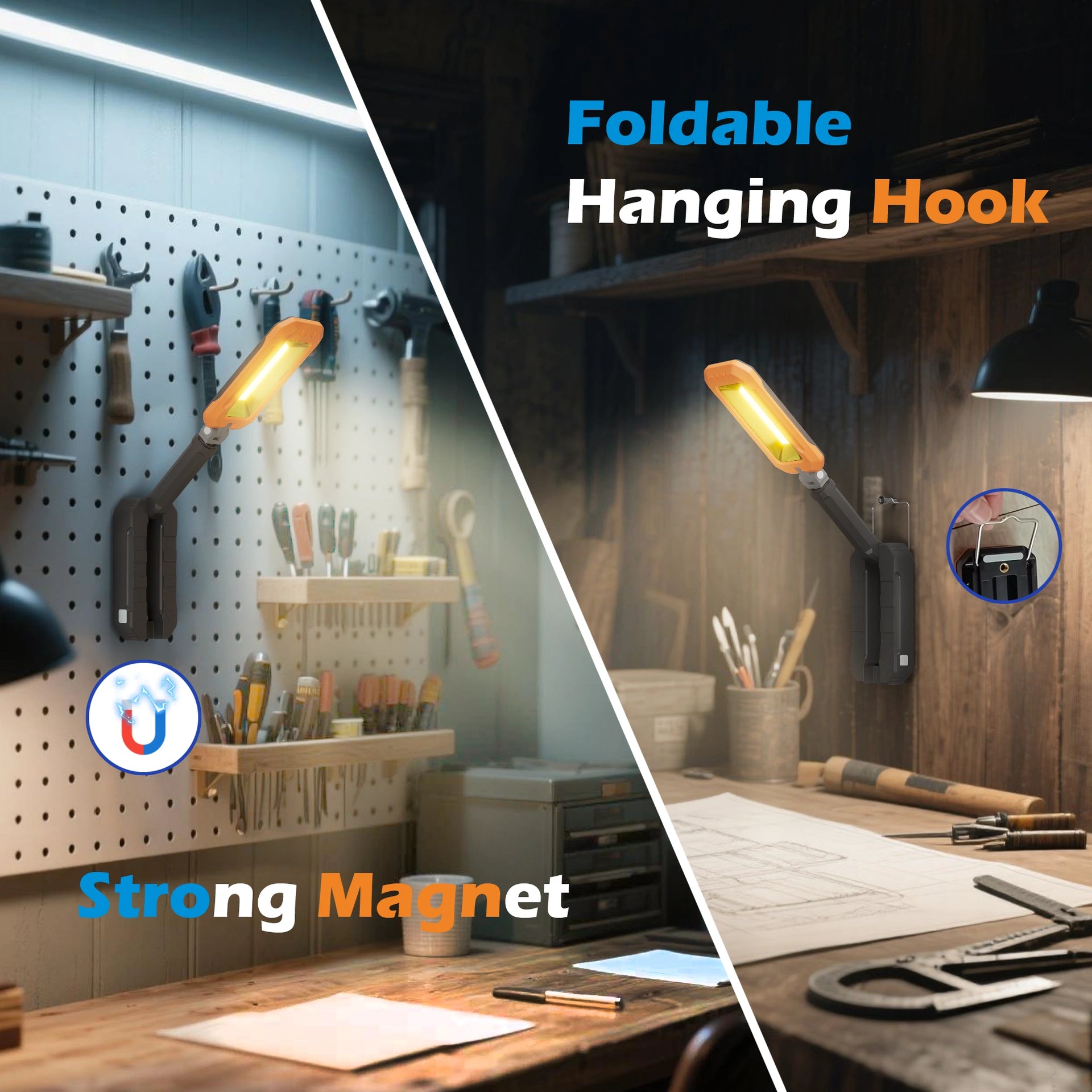 LED Portable LED Light Work light,Camping light Cordless Portable 7000mAh