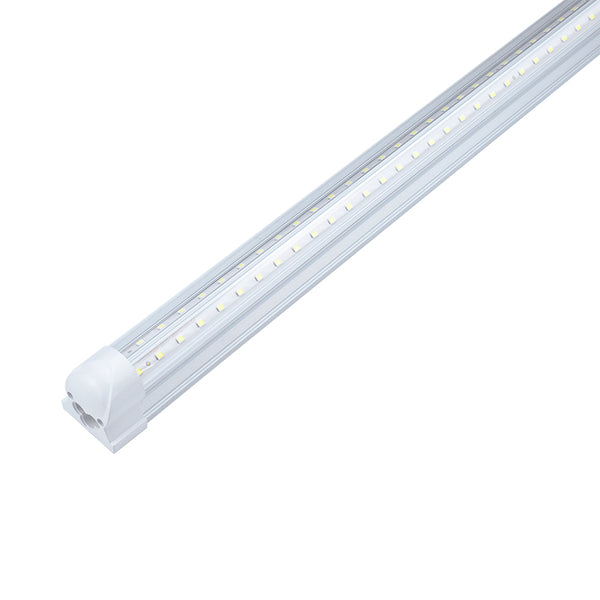 Beatihome T8 8FT 72W LED Integrated Clear Shop Light 9360LM,270 Degree LED Tube Lighting