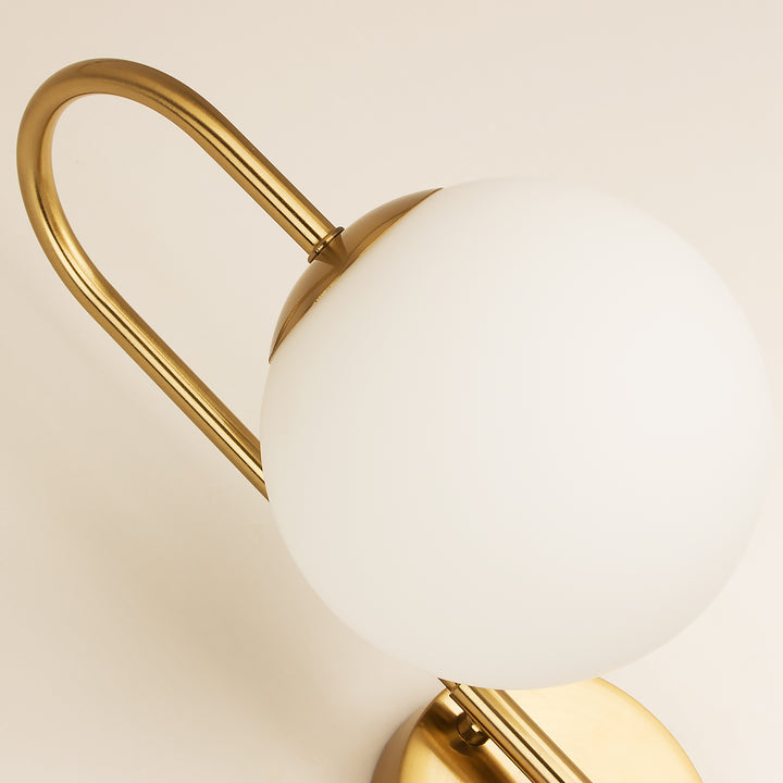 Beatihome Brass Gooseneck With White Shade Wall Sconce - Beatihome: Your Modern Home Choices