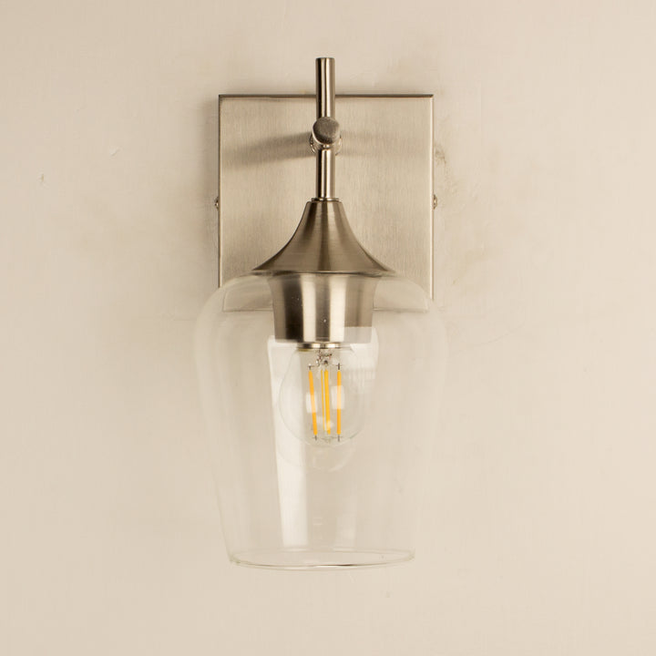 1-Light Bathroom Vanity Glass Wall Sconce - Beatihome: Your Modern Home Choices