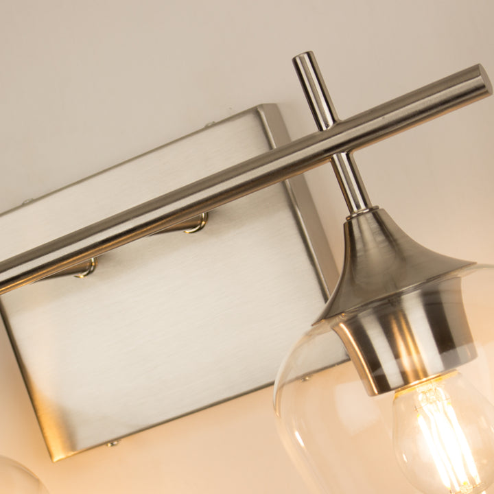 2-Lights Bathroom Vanity Glass Wall Sconce - Beatihome: Your Modern Home Choices