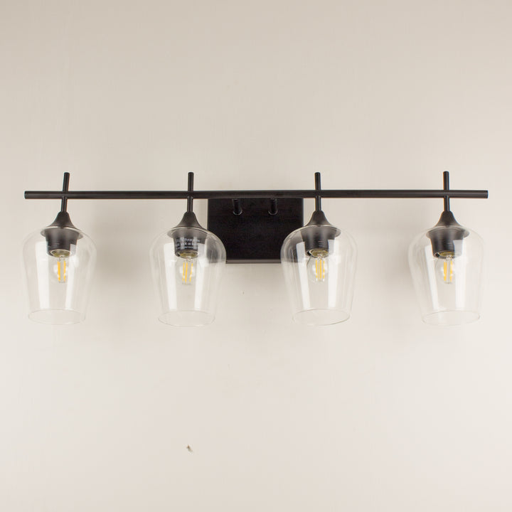 4-Lights Bathroom Vanity Glass Wall Sconce - Beatihome: Your Modern Home Choices